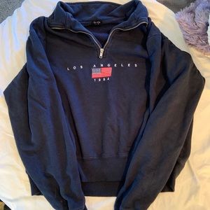 Brandy Melville half zip hoodie